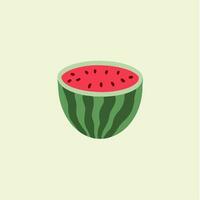 Watermelon Symbol. Social Media Post. Fruit Vector Illustration.