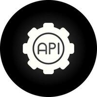 icono de vector de api