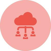 Cloud Collaboration Vector Icon