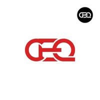 Letter CEQ Monogram Logo Design vector