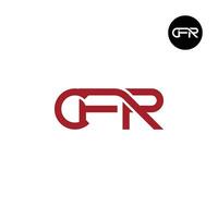 Letter CFR Monogram Logo Design vector