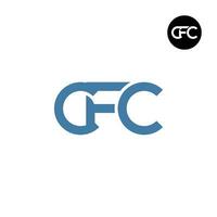 letra CFC monograma logo diseño vector