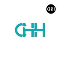 Letter CHH Monogram Logo Design vector