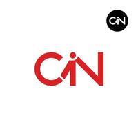 Letter CIN Monogram Logo Design vector