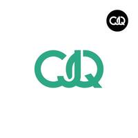 Letter CJQ Monogram Logo Design vector