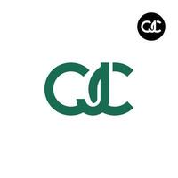 Letter CJC Monogram Logo Design vector