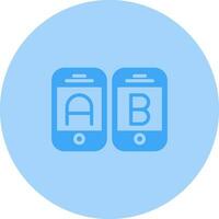 A B Testing Vector Icon