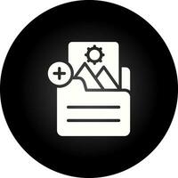 Document Insert Image Vector Icon