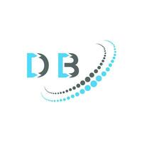 DB letter logo creative design. DB unique design. vector