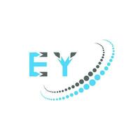 EY letter logo creative design. EY unique design. vector