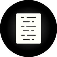 Document Align Center Vector Icon