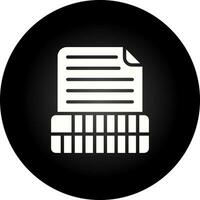 Document Insert Table Vector Icon