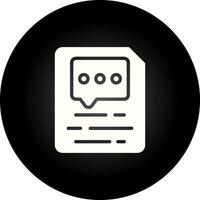 Document Insert Comment Vector Icon