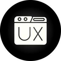 icono de vector de experiencia de usuario