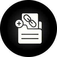Document Insert Link Vector Icon