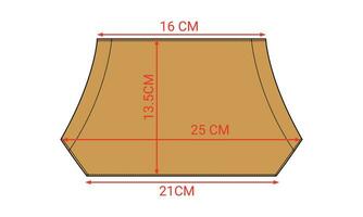 canguro bolsillo Moda pisos con medición detalles vector ilustración modelo