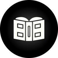 icono de vector de libro abierto