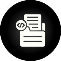Document Insert Code Vector Icon
