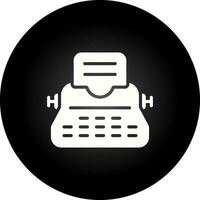 Typewriter Vector Icon