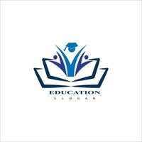 Education logo design vector template