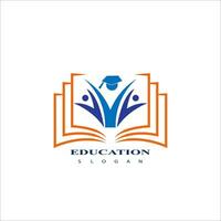 plantilla de vector de diseño de logotipo de educación