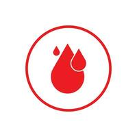 Human Blood logo template vector icon illustration design on white background.