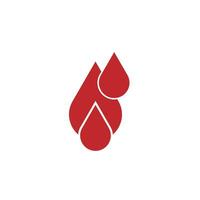 Human Blood logo template vector icon illustration design on white background.