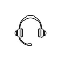 auriculares icono, auriculares logo. vector ilustración logo modelo para muchos objetivo. aislado en blanco antecedentes