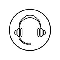 Headset icon, Headset logo. vector illustration logo template for many purpose. Isolated on white background