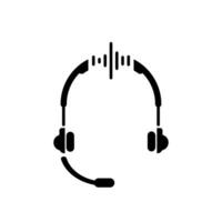 auriculares icono, auriculares logo. vector ilustración logo modelo para muchos objetivo. aislado en blanco antecedentes