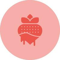 Chocolate strawberry Vector Icon