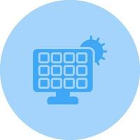 Solar panel charger Vector Icon