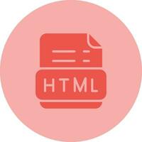 icono de vector html