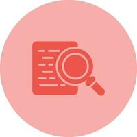 Document Search Vector Icon