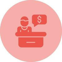 Fundraising Officer Vector Icon