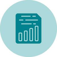 Document Insert Chart Vector Icon