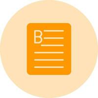 Document Bold Vector Icon