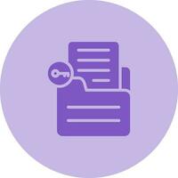 Document Unlock Vector Icon