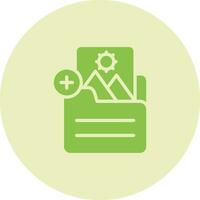 Document Insert Image Vector Icon