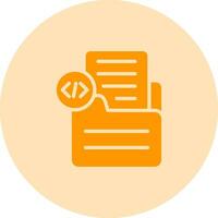Document Insert Code Vector Icon