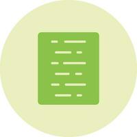 Document Align Center Vector Icon
