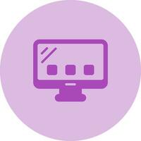 Desktop Computer Vector Icon