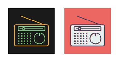 icono de vector de radio