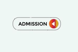 new admission, modern, website, click button, level, sign, speech, bubble  banner, vector