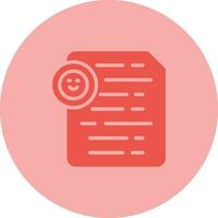 Document Insert Emoji Vector Icon