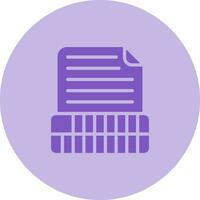 Document Insert Table Vector Icon