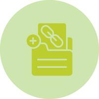 Document Insert Link Vector Icon