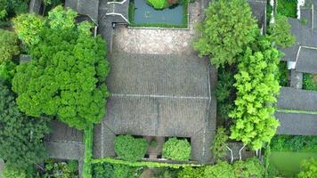 antenne van oude traditioneel tuin, Suzhou tuin, in China. video