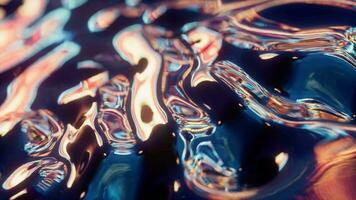 Abstract flowing liquid, 3d rendering. video