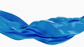 Flowing cloth, wave pattern, 3d rendering. video